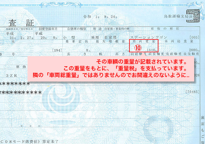 普通車検証
